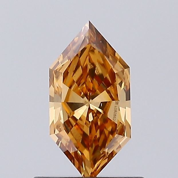 Hexagonal Fancy Brown Lab-grown Diamond 0.51ct VS1 loose diamond