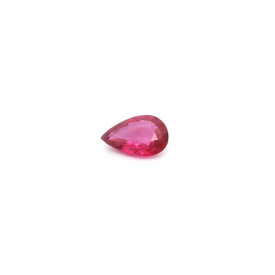 Pear Red Ruby 0.44ct loose gemstone