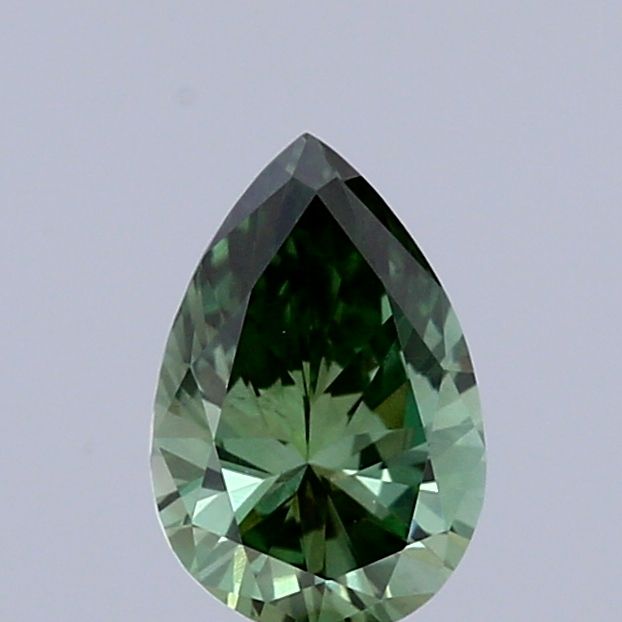 Pear Fancy Vivid Green Lab-grown Diamond 0.41ct VS1 loose diamond