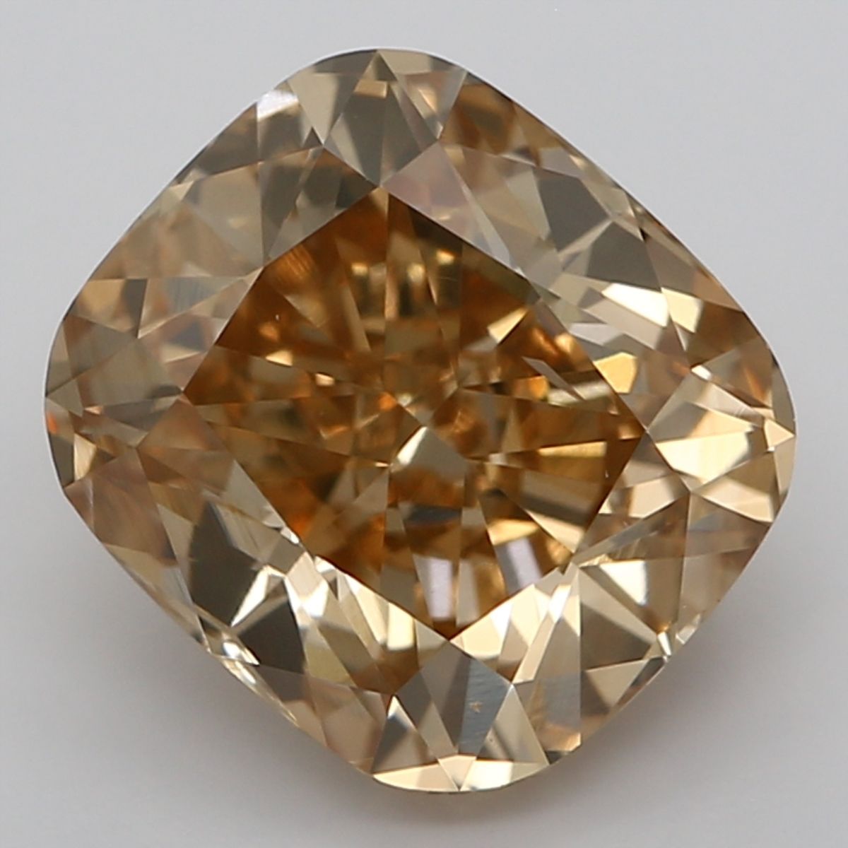 Cushion Fancy Brownish Yellowish Orange Natural Diamond 2.09ct SI1 loose diamond