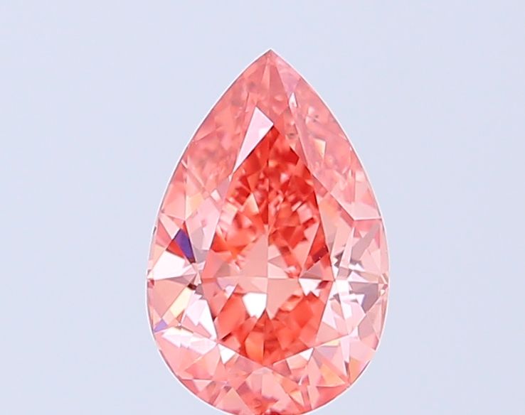 Pear Fancy Vivid Pink Lab-grown Diamond 1.51ct VS2 loose diamond