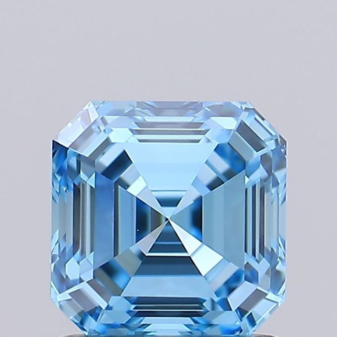 Asscher Fancy Vivid Blue Lab-grown Diamond 1.04ct VVS2 loose diamond