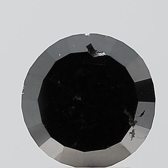 European Cut Black Natural Diamond 3.2ct VVS2 loose diamond