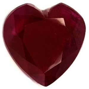 Heart Red Ruby 1.98ct loose gemstone