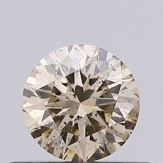 Round Fancy Light Brown Natural Diamond 0.38ct SI2 loose diamond