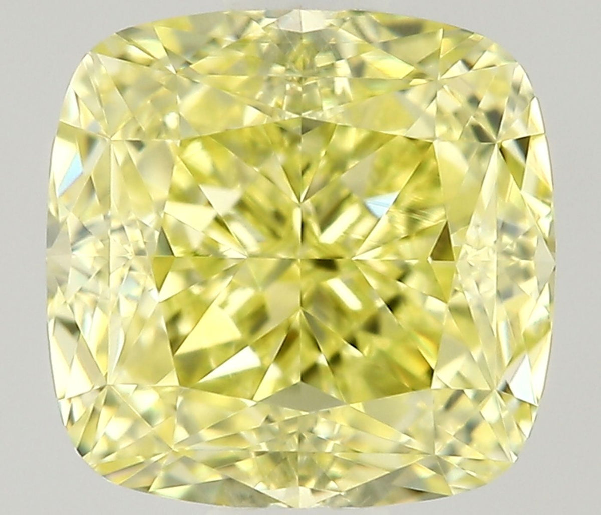 Cushion Fancy Intense Yellow Natural Diamond 0.7ct VVS2 loose diamond