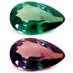 Pear Green Alexandrite 0.11ct loose gemstone