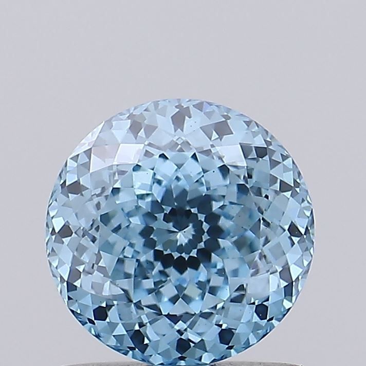 Round Fancy Vivid Blue Lab-grown Diamond 1.1ct VS1 loose diamond