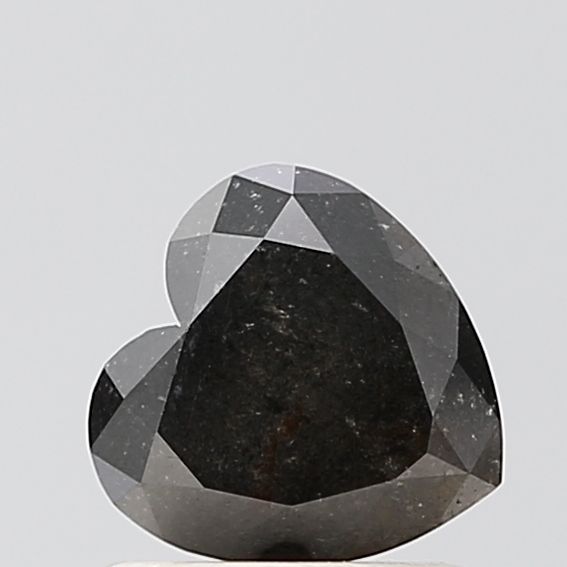 Heart Salt And Pepper Natural Diamond 1.1ct VVS2 loose diamond