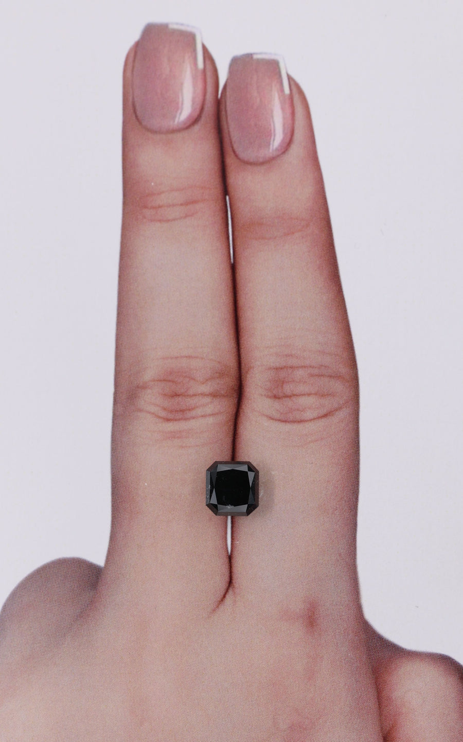 Radiant Black Natural Diamond 2.1ct loose diamond