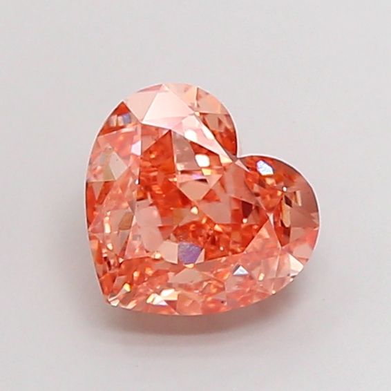 Heart Fancy Orangey Brown Lab-grown Diamond 2.32ct VS1 loose diamond