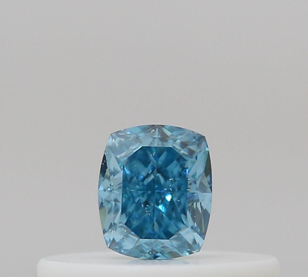 Cushion Fancy Deep Green Blue Natural Diamond 0.17ct SI2 loose diamond