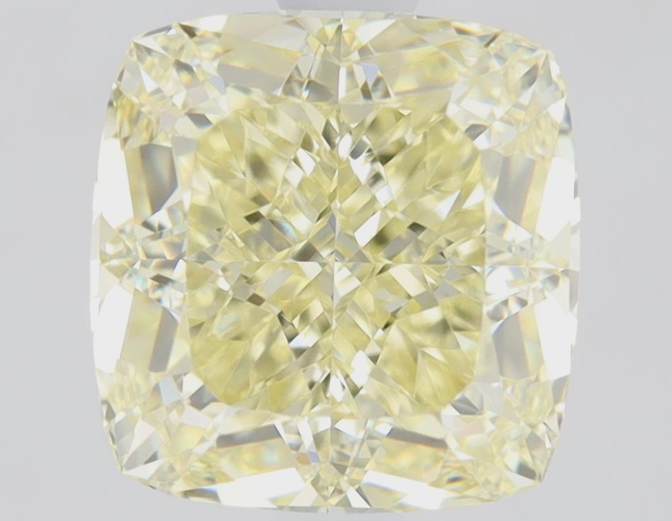 Cushion Fancy Light Yellow Natural Diamond 2.1ct IF loose diamond