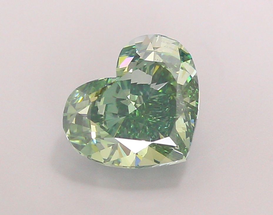 Heart Fancy Vivid Green Lab-grown Diamond 3.86ct VS1 loose diamond