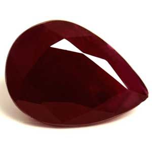 Pear Red Ruby 2.76ct loose gemstone
