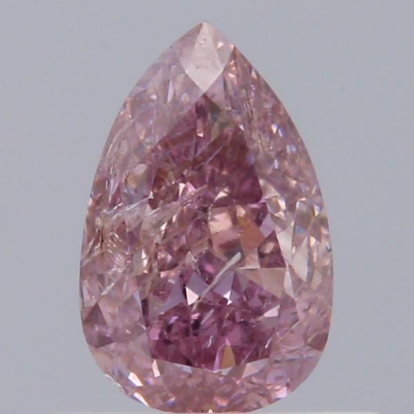 Pear Fancy Brownish Purplish Pink Natural Diamond 0.5ct I1 loose diamond