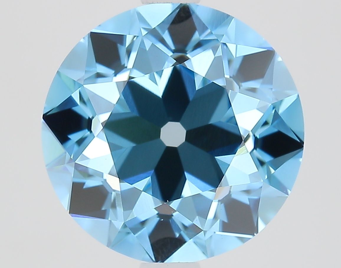 European Cut Fancy Vivid Blue Lab-grown Diamond 2.95ct VS1 loose diamond