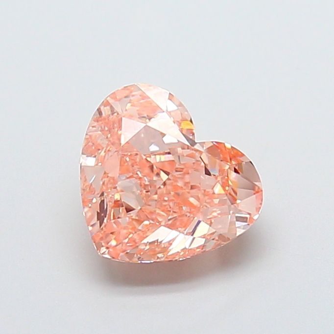 Heart Fancy Brownish Orange Lab-grown Diamond 2.19ct VS1 loose diamond