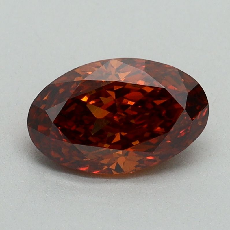 Oval Fancy Vivid Orange Lab-grown Diamond 1.06ct VVS2 loose diamond