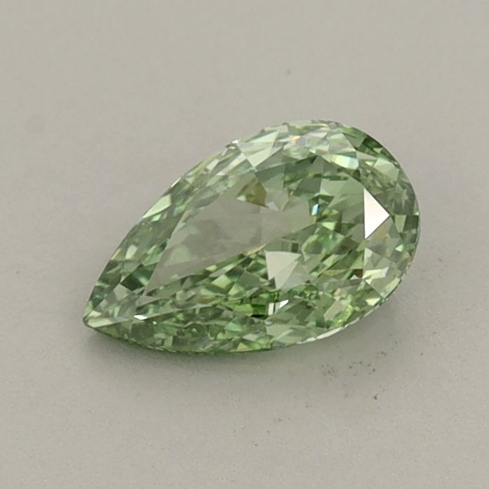 Pear Fancy Vivid Green Lab-grown Diamond 0.56ct VS1 loose diamond