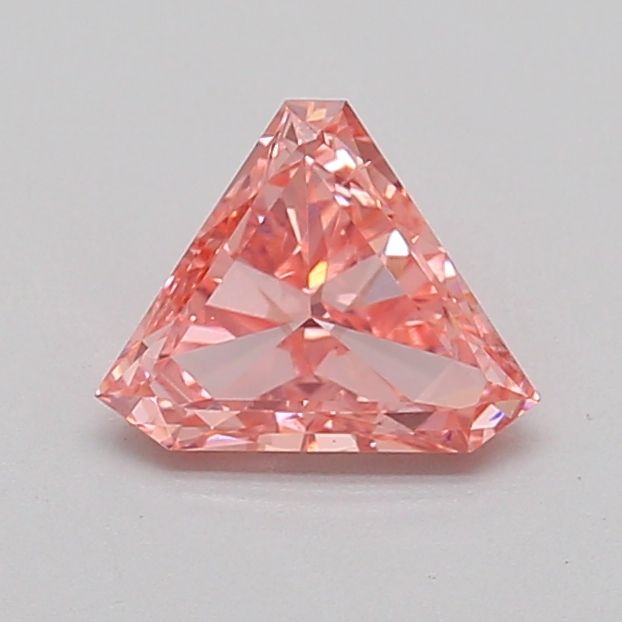 Triangular Fancy Vivid Pink Lab-grown Diamond 0.61ct VS2 loose diamond