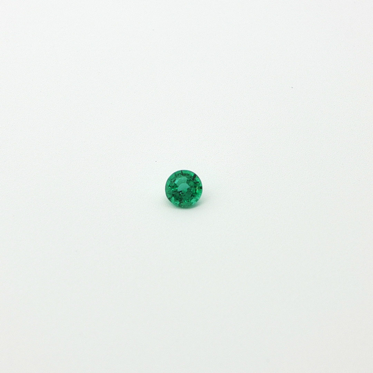 Round Green Emerald 0.22ct loose gemstone
