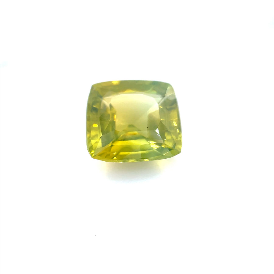 Asscher Green Zircon 5.69ct loose gemstone