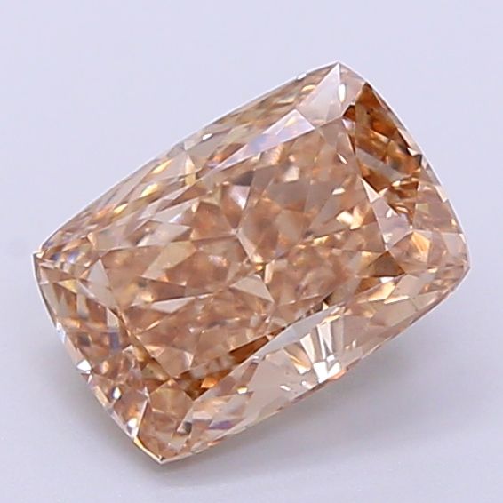 Cushion Fancy Light Brown Lab-grown Diamond 1.62ct VS2 loose diamond