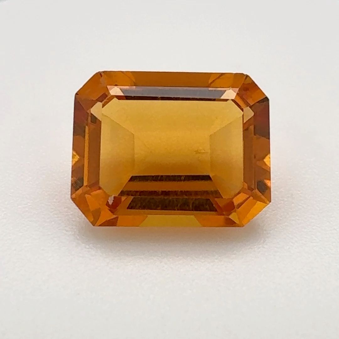 Octagonal Orange Citrine 2.905ct loose gemstone