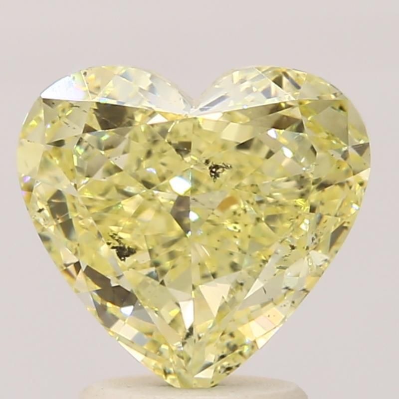 Heart Fancy Yellow Natural Diamond 2.05ct SI2 loose diamond