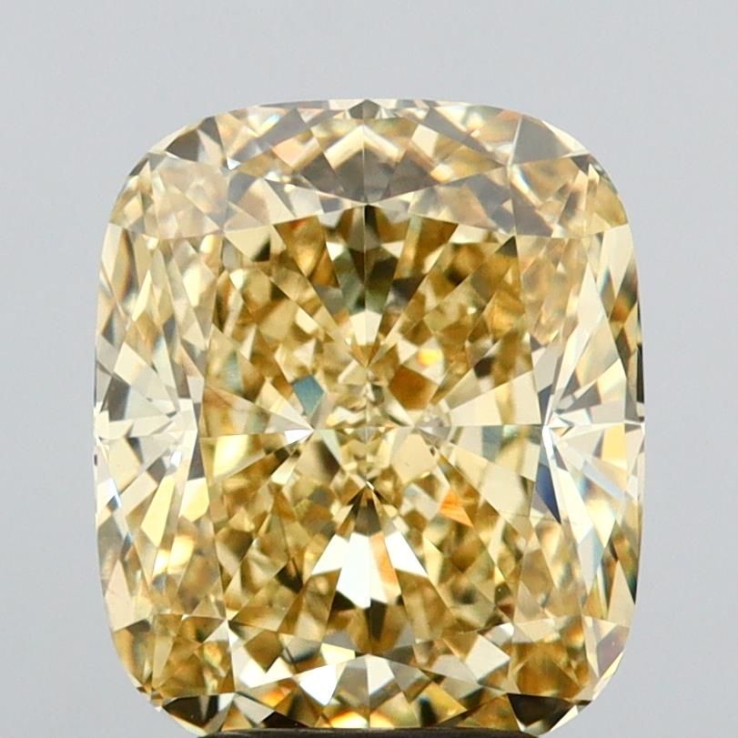 Cushion Fancy Yellow Lab-grown Diamond 4.08ct VS2 loose diamond
