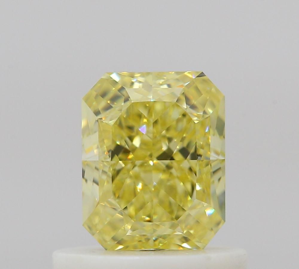Radiant Fancy Intense Yellow Natural Diamond 0.72ct VVS1 loose diamond