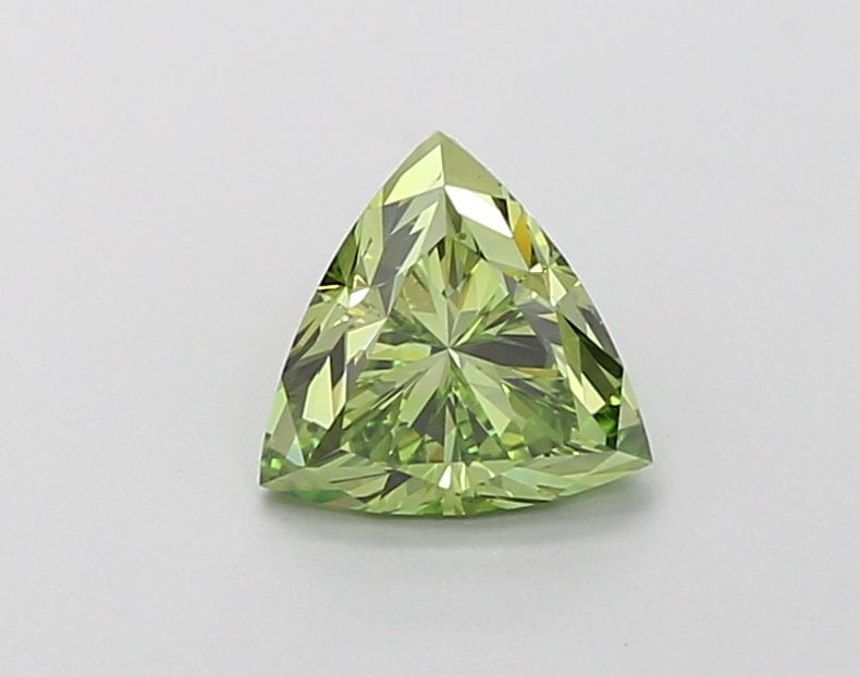 Triangular Fancy Vivid Green Lab-grown Diamond 1.02ct VS1 loose diamond