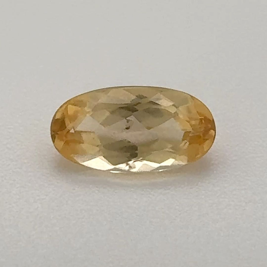Oval Yellow Topaz 0.825ct loose gemstone