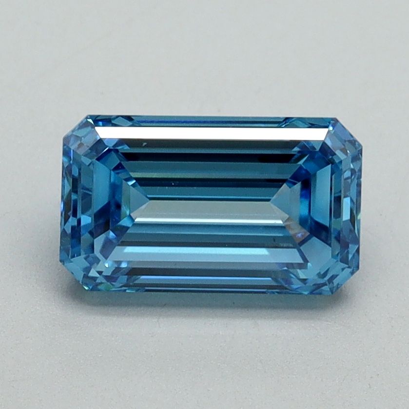 Emerald Fancy Vivid Blue Lab-grown Diamond 1.5ct VS1 loose diamond
