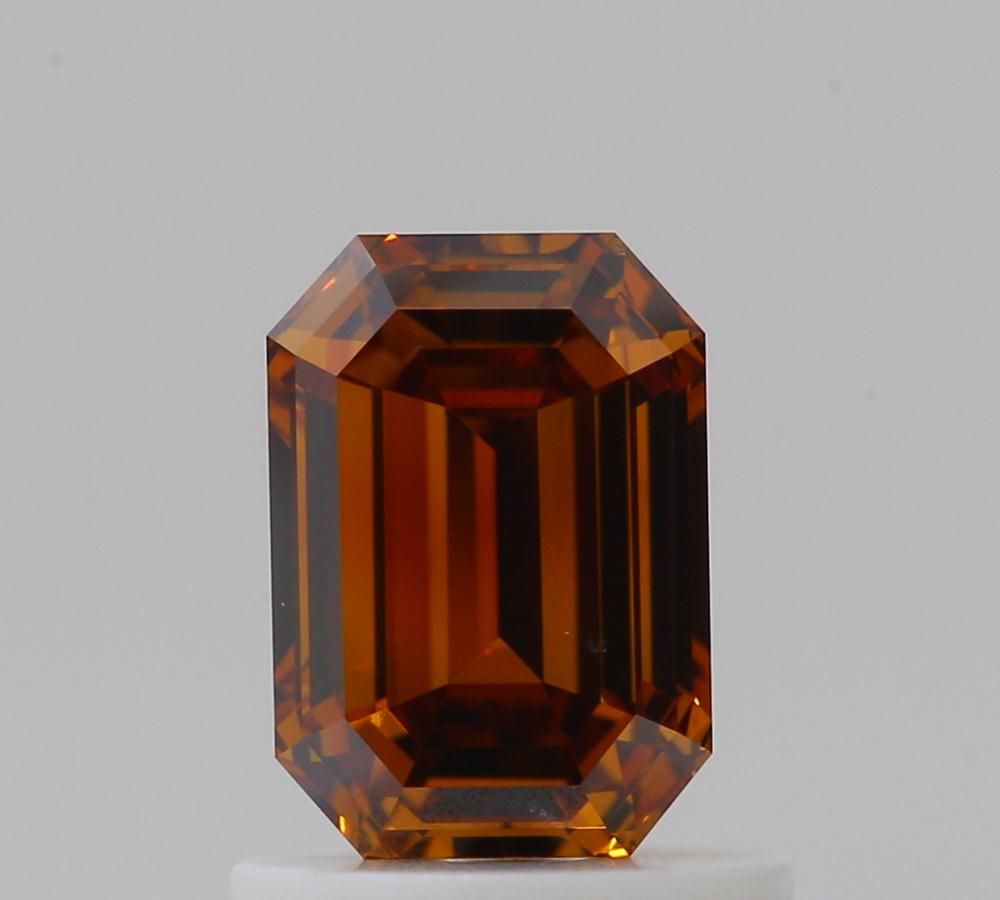 Emerald Fancy Deep Orange Brown Natural Diamond 1ct SI1 loose diamond
