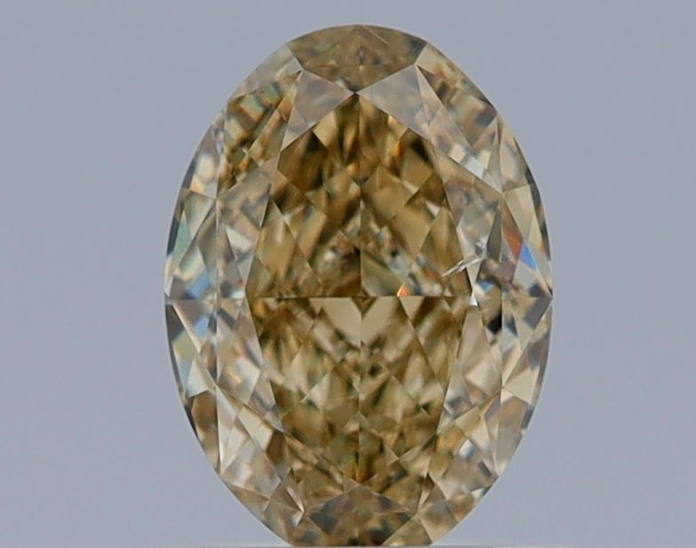 Oval Fancy Brownish Yellow Natural Diamond 1.01ct SI1 loose diamond