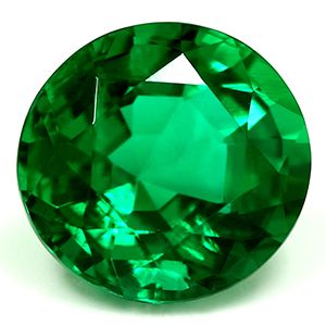 Round Green Emerald 1.39ct loose gemstone