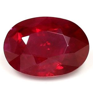 Oval Red Ruby 0.99ct loose gemstone