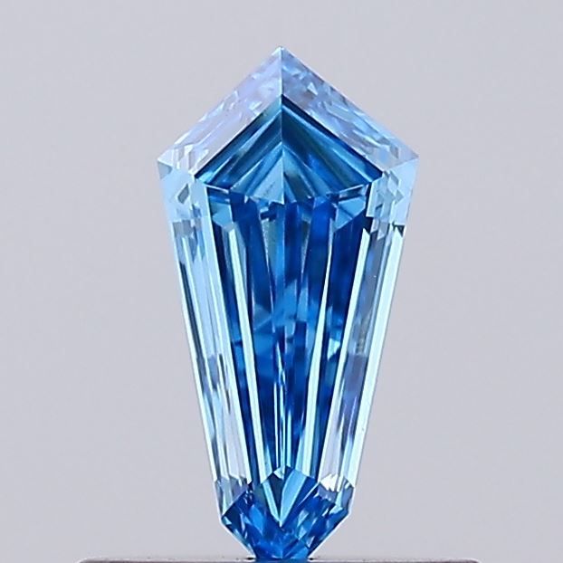 Shield Fancy Vivid Blue Lab-grown Diamond 0.42ct VVS2 loose diamond