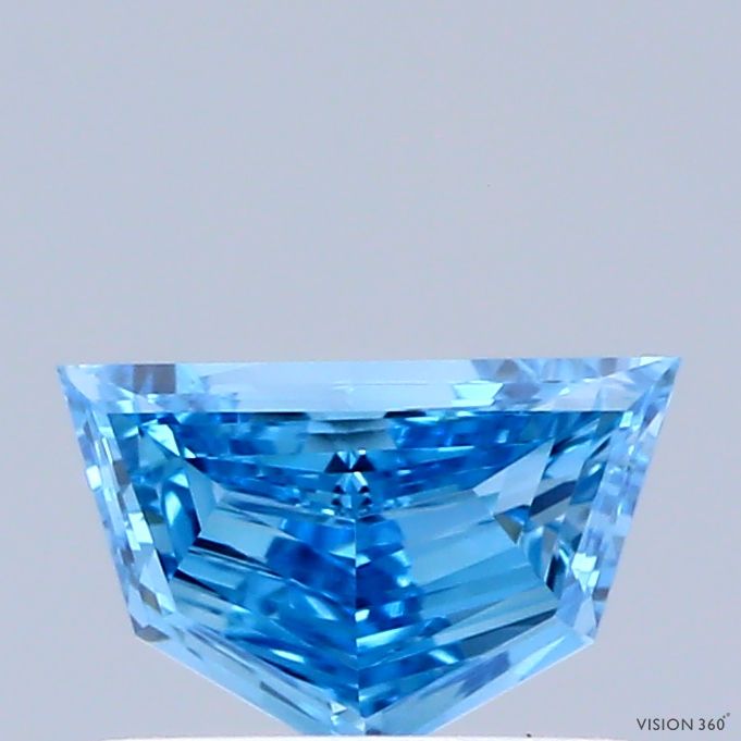 Pentagonal Fancy Vivid Blue Lab-grown Diamond 0.44ct VVS1 loose diamond