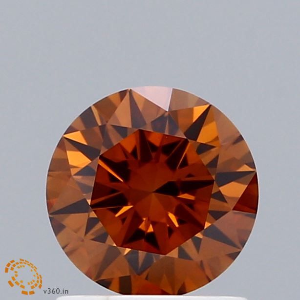 Round Fancy Orange Lab-grown Diamond 1.05ct VVS2 loose diamond