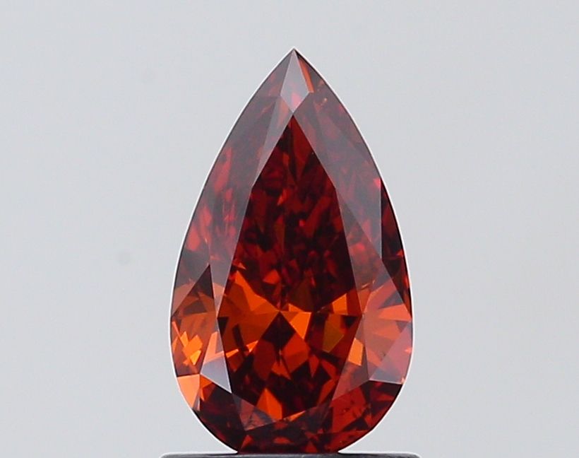 Pear Fancy Deep Orange Lab-grown Diamond 1.01ct VS1 loose diamond