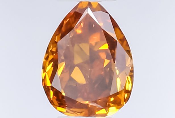 Pear Fancy Deep Brownish Yellowish Orange Natural Diamond 0.39ct I1 loose diamond