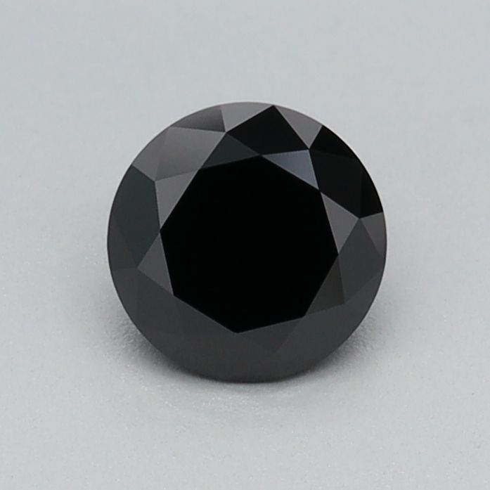 Round Fancy Black Lab-grown Diamond 0.41ct loose diamond