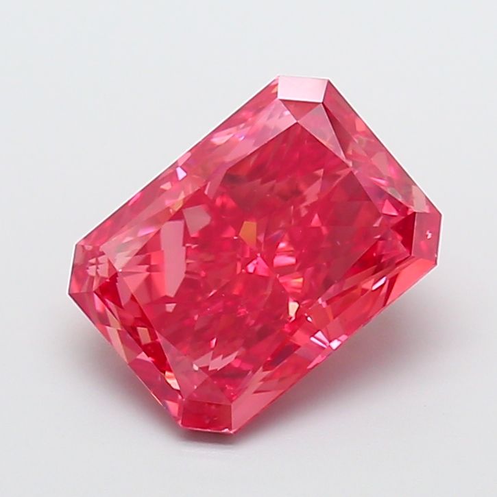 Radiant Fancy Vivid Red Lab-grown Diamond 7.02ct VS1 loose diamond