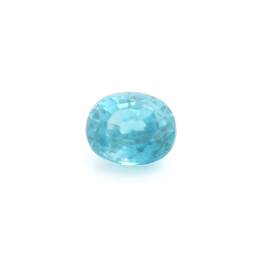 Oval Blue Zircon 3.45ct loose gemstone