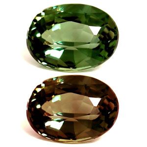 Oval Green Alexandrite 0.6ct loose gemstone