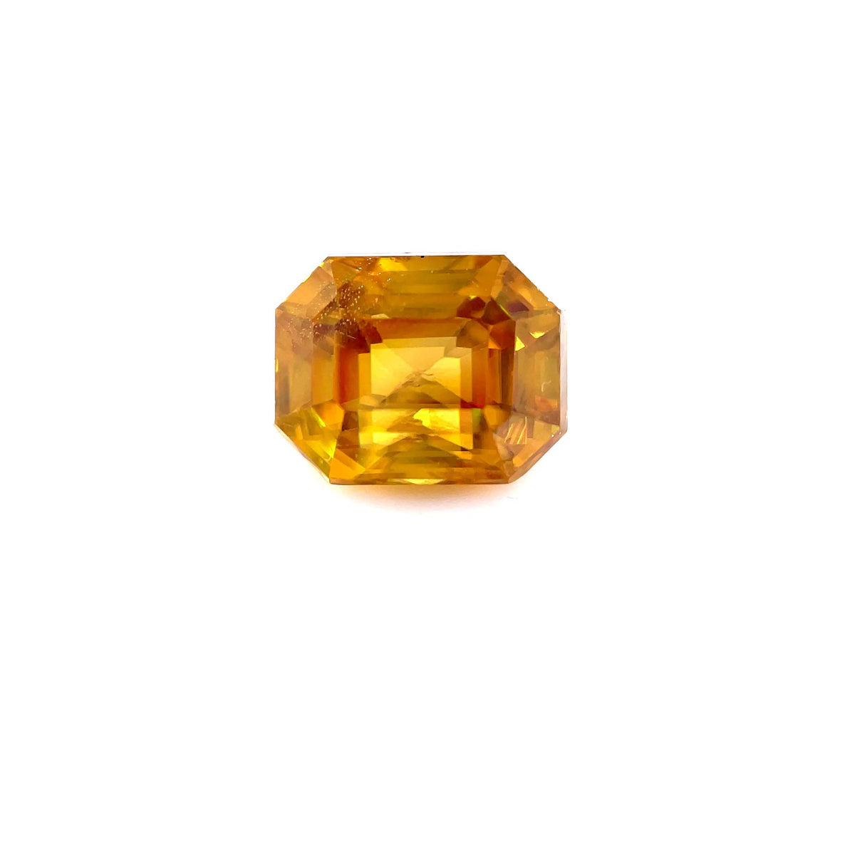 Octagonal Yellow Sphene 3.83ct loose gemstone