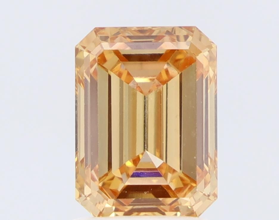 Emerald Fancy Orange Lab-grown Diamond 2.06ct VVS2 loose diamond